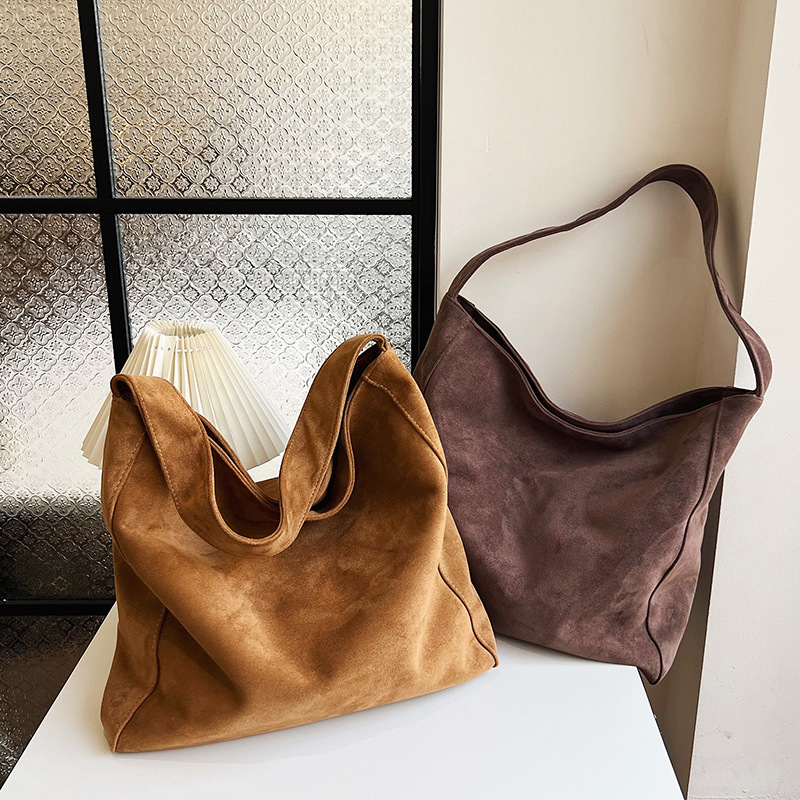 classic womens tote bag made soft suede a magnetic - Temu Germany