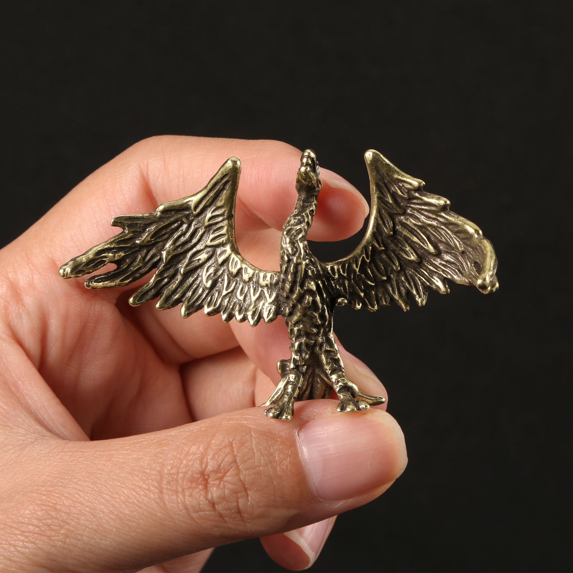 Halloween Decor Phoenix Brass Figurine Craft For , Gift, Desktop, Living Room, Christmas Decoration