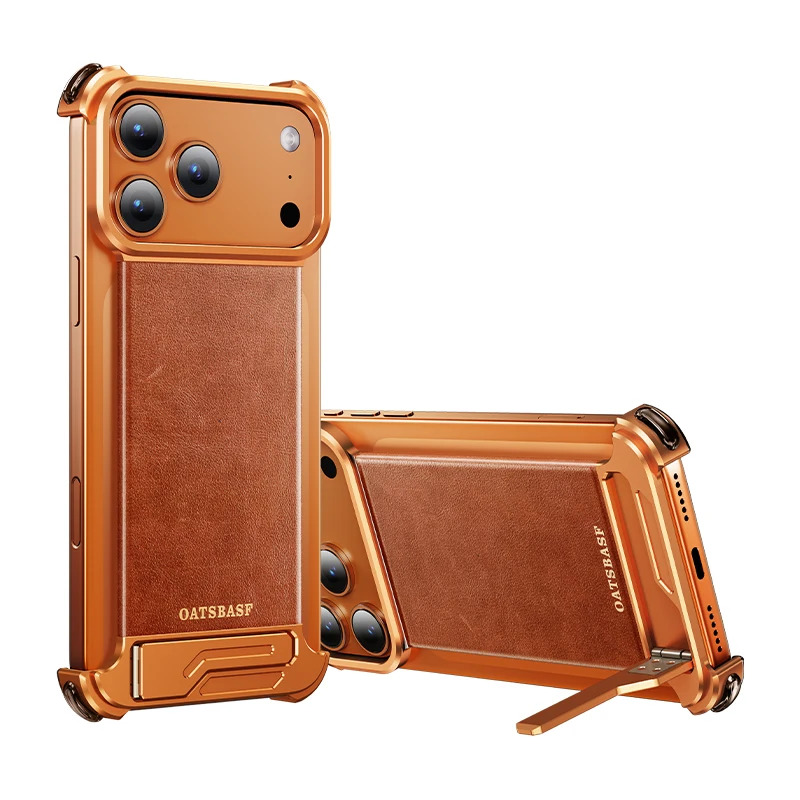 TEMU Phone Case: Oatsbasf Phone Case For Iphone 17 Pro/pro Max/17 Air Case With Stand Frameless Magnetic Shockproof Bumper Case