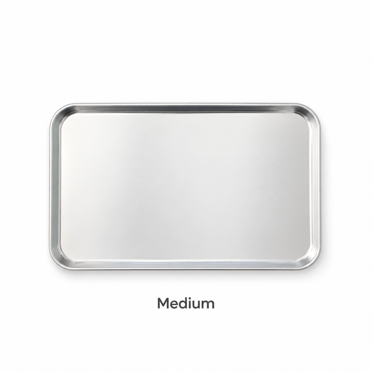 TEMU 1pc Thickened Stainless Steel Baking Tray, Rectangular Flat Bottom Oven Tray, Deep Cookie Plate Baking Dish, Serving Trays Suitable For Kitchen
