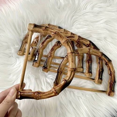 2pcs removable bamboo handle suitable for diy wallet wallet suitcase handbag making accessories elegant style multifunctional accessories diy fashion ladies handbag accessories diy wallet making
