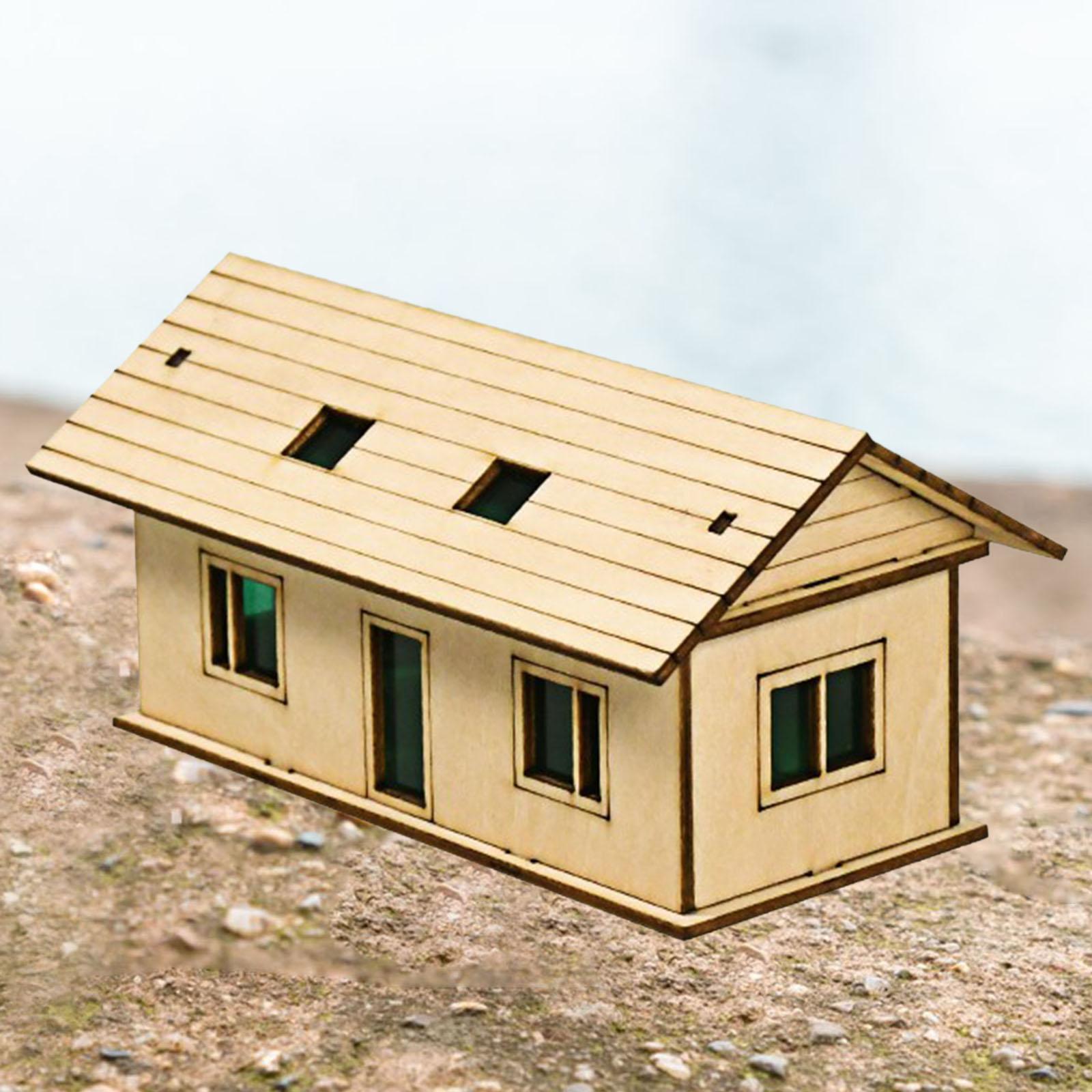 Miniature Wooden House for Sandboxes and Decoration