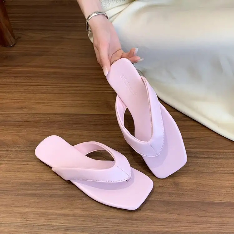 womens non   flops lightweight soft sole slip on shoes with cushioned pu outsole slip resistant for home beach travel   in   tan beige womens house shoes casual footwear indoor slippers opentoe style  able lining   slippers   Product details 24