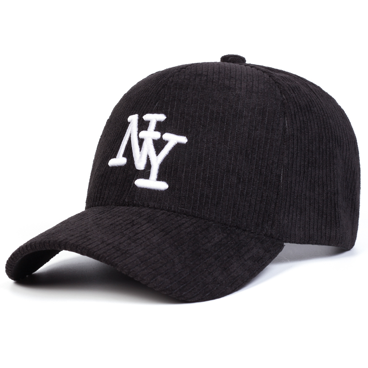 TEMU Casquette de baseball pour homme NY en velours côtelé brodé, ajustable, mode décontractée, idéale pour , l'hiver, les voyages, la plage et les