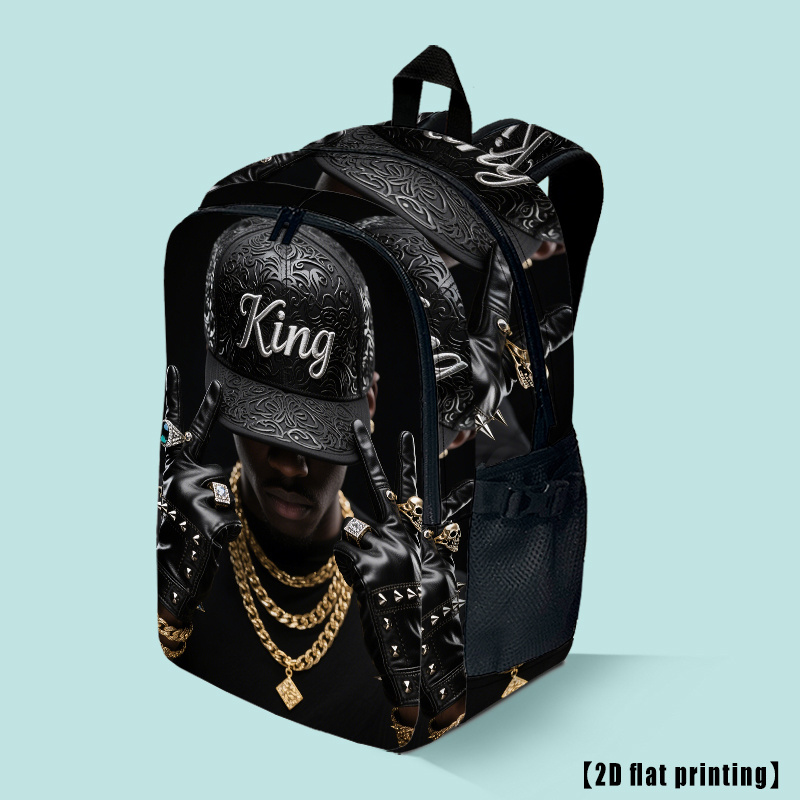 TEMU Retratos Hip-Hop (1), Mochila de Viaje y Senderismo para Computadora, Mochila Casual de Gran Tamaño, Bolso de Negocios, para Laptop de 17