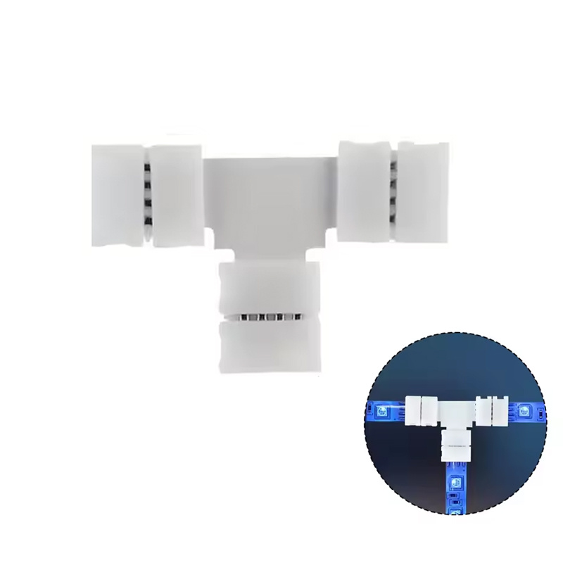 TEMU T-shaped Led Strip Connector, Solderless Corner Connector
