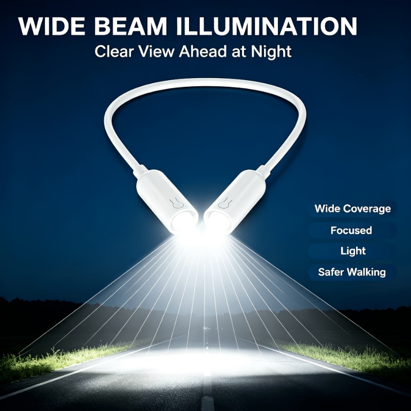 TEMU Upgraded 2026 Style Neck-hanging Light/neck-worn Pendant Lamp, 360-degree Rotatable Led Reading Light. Reading Lamp, Suitable For Bedroom,