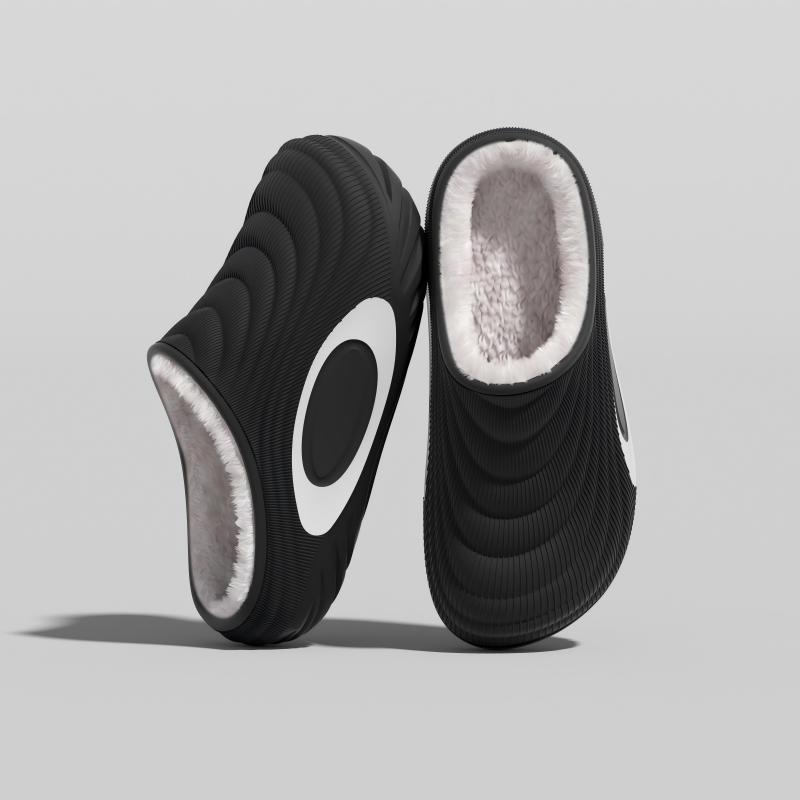 TEMU 's Style Simple Casual Autumn/winter Women's Slippers For Indoor Home And Dorm Use, Solid Color , Waterproof, Thick Sole, Soft, Comfortable,