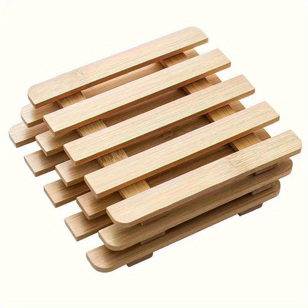 Sottopentola Estensibile S (~30cm) in Legno di Noce Salva Spazio