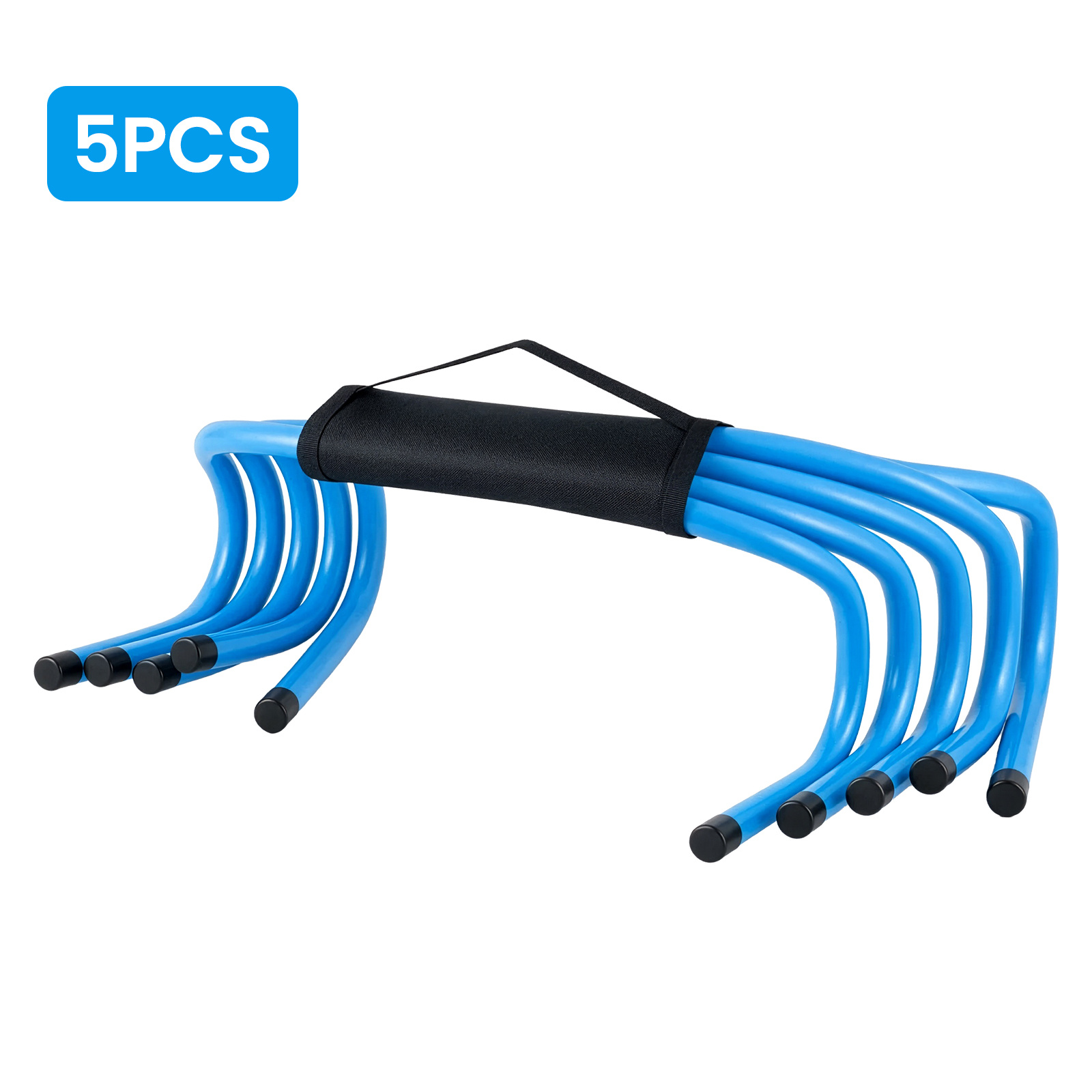 TEMU 5pcs Soccer Training Fixed Hurdle Barrier Set, Agility And Obstacle Training Hurdles For Soccer And Basketball, Sports Training Equipment For