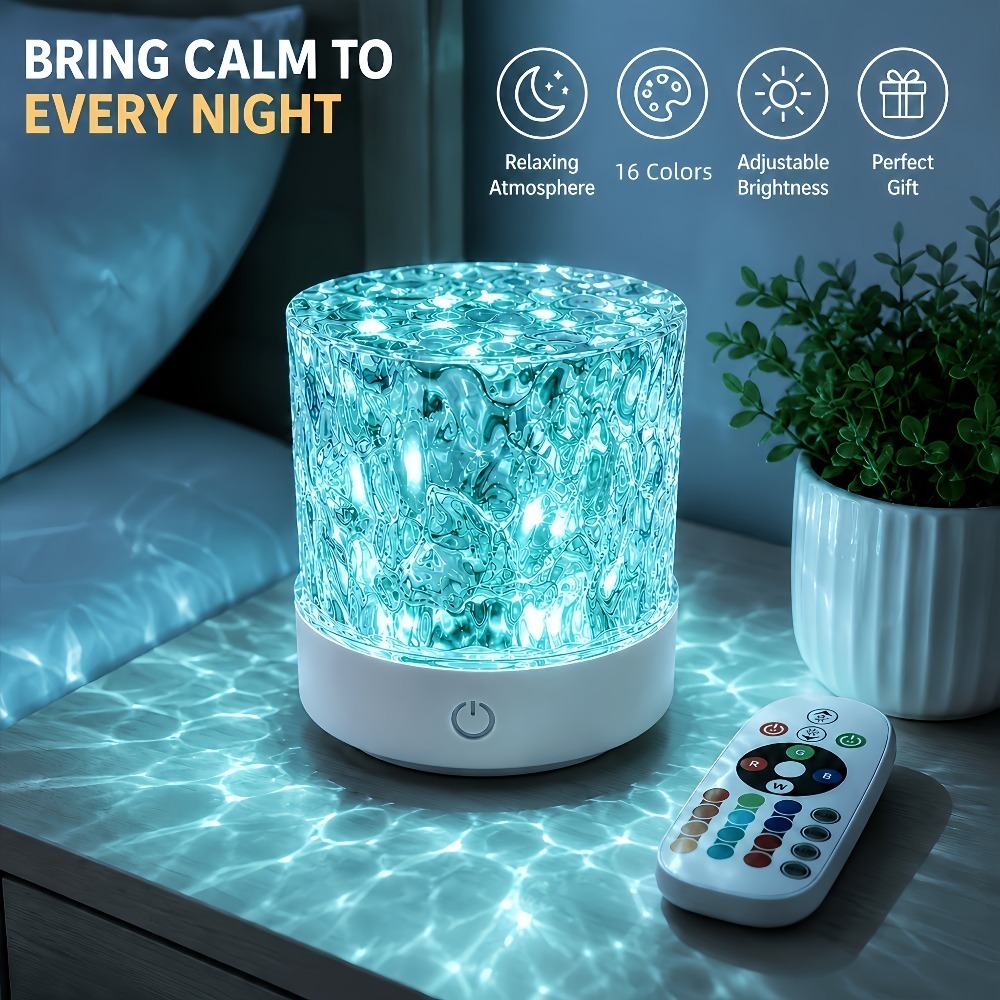 Image of 16-color Rgb Remote Control Light With & Dimmer - Usb Plug-in Suitable For For Home, Office, Desk Lamp, Color Changing Led Lamp, Plug-and-play For Christmas Gifts, For Room, Ambient