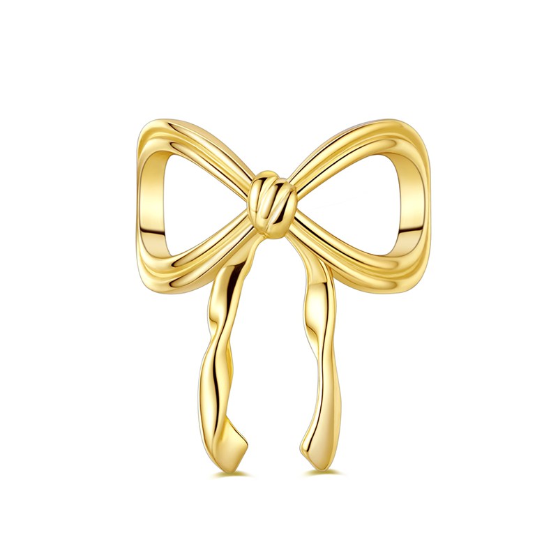 1pc 18k Gold Plated Charm For Snake Bracelet Necklace Keychain Unique For Beads Pendant Making Elegant For Women Valentine's Day Wedding Anniversaries Romantic Fashion - Lover Gifts