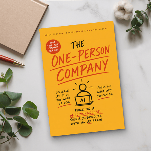 1pc the one person company book build a solo business with an practical guide for creators solopreneurs covers ai content systems