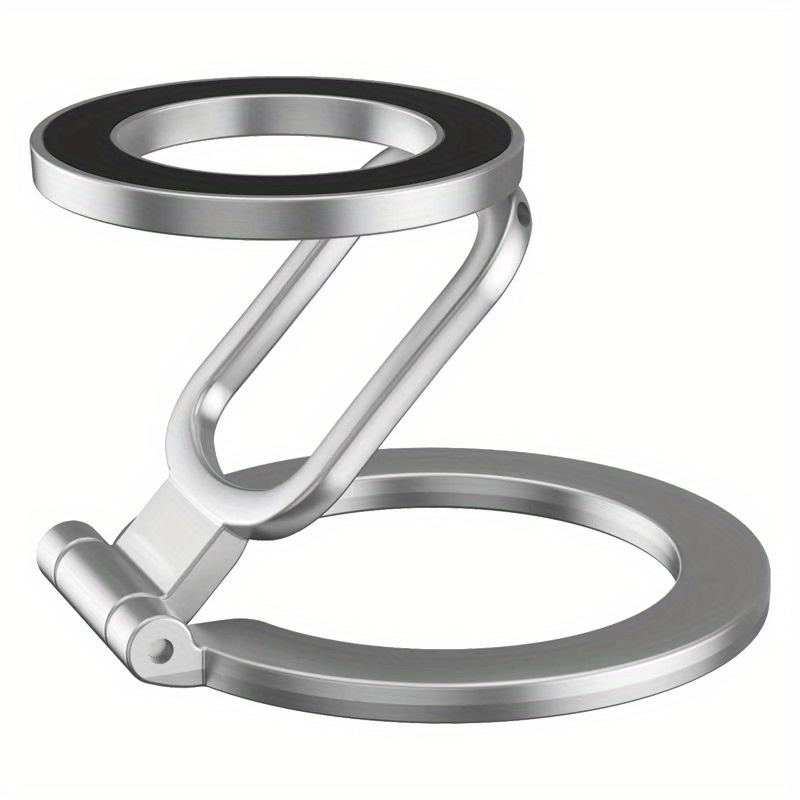 TEMU Dual Magnetic Phone Ring Stand Holder, Double Adjustable, Gym Finger , Kickstand Holder, Suitable For Desk, Office And Home Use, Free-up Hands