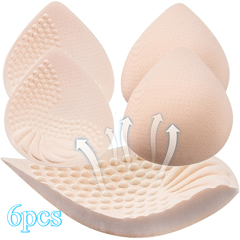 6 Bra Insert Pads, Bra Inserts, Bra Inserts For Sports Bras, For Bikini Tops