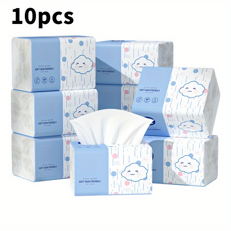 10pcs each pack contains 408 sheets 5   high quality paper towels no dyes strong absorbency durable soft facial tissue suitable for home car   office and outdoor use single sheet distribution essential bulk household party and cleaning supplies