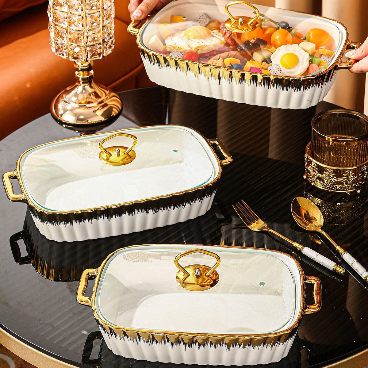 2pcs 1 Soup Pot with 1 Lid, Ceramic Plate, Only for Cooking.... product image 6