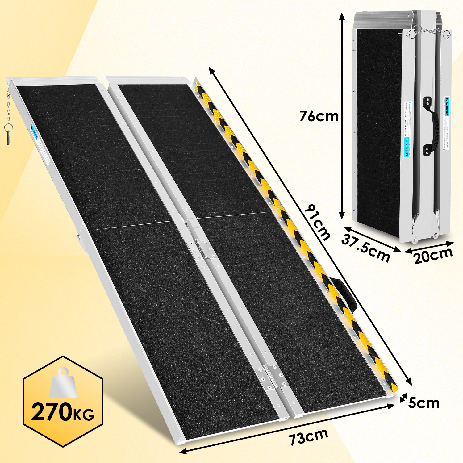Ramps Ramp Foldable Anti-slip Ramps Threshold Ramp Access Ramps 61cm 91cm 152cm Up To 270kg