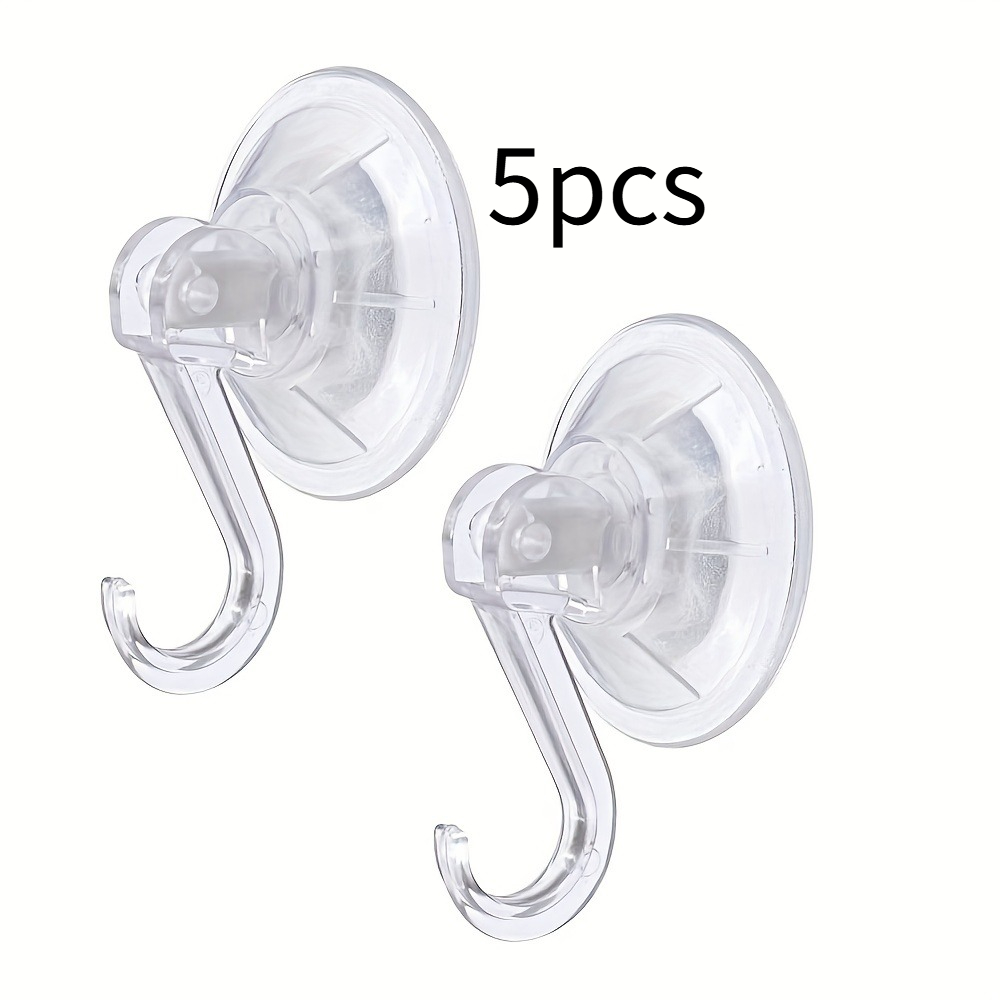 TEMU Heavy-duty Vacuum Suction Cup Design With A Transparent Appearance. Suitable For Smooth Surfaces Like Glass, Windows, And Shower Doors. Removes