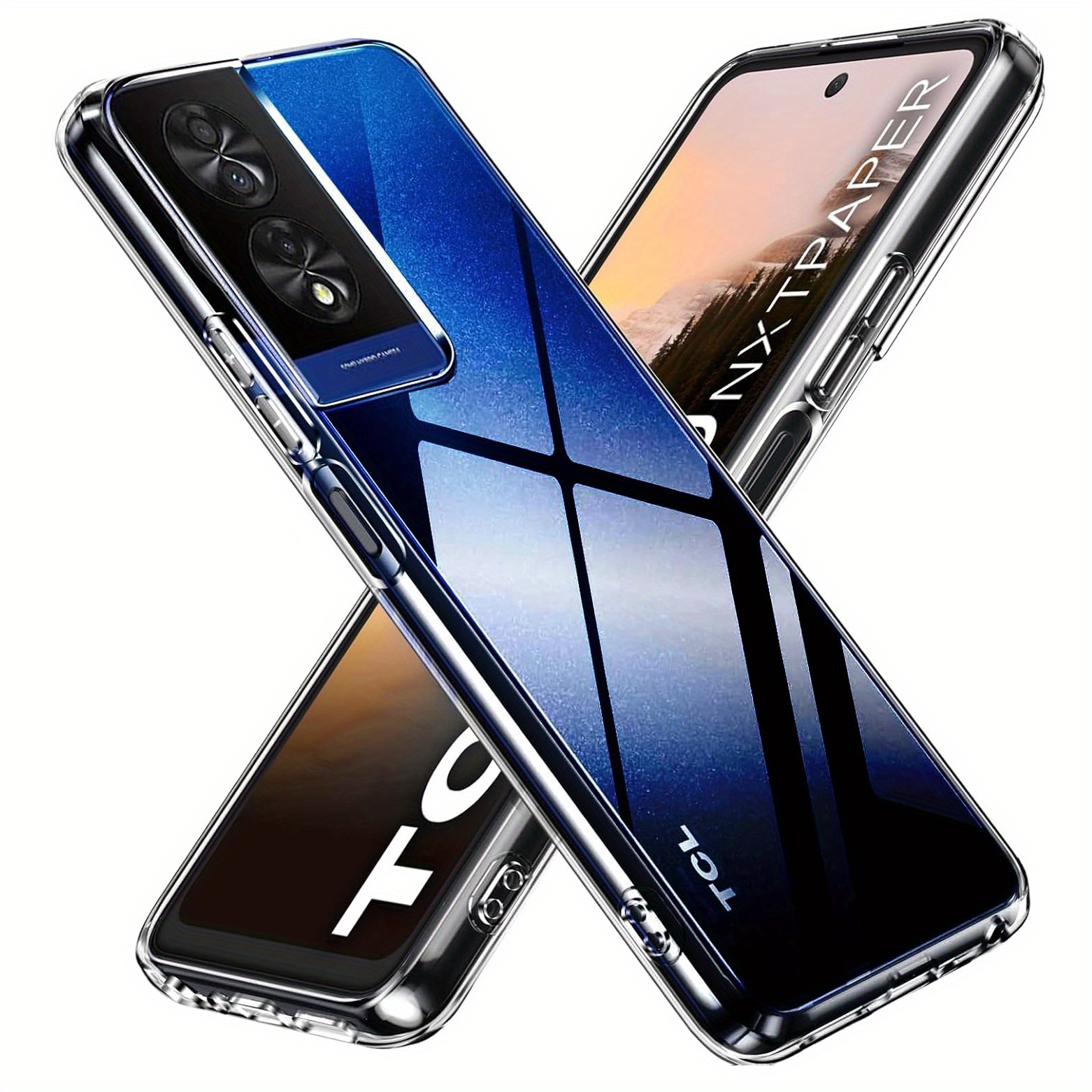 TEMU Phone Case - Slim Transparent Protective Cover For Tcl 40 4g / For Tcl 50 Se, Featuring A