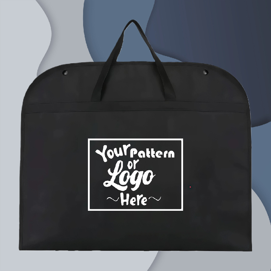 TEMU 1pc Custom Logo & Image Suit Garment Bag With Handle, Groomsmen Favor, Father Gift, Suit Carry Bag, Engravable Groomsmen Gift Suit Garment Bag,