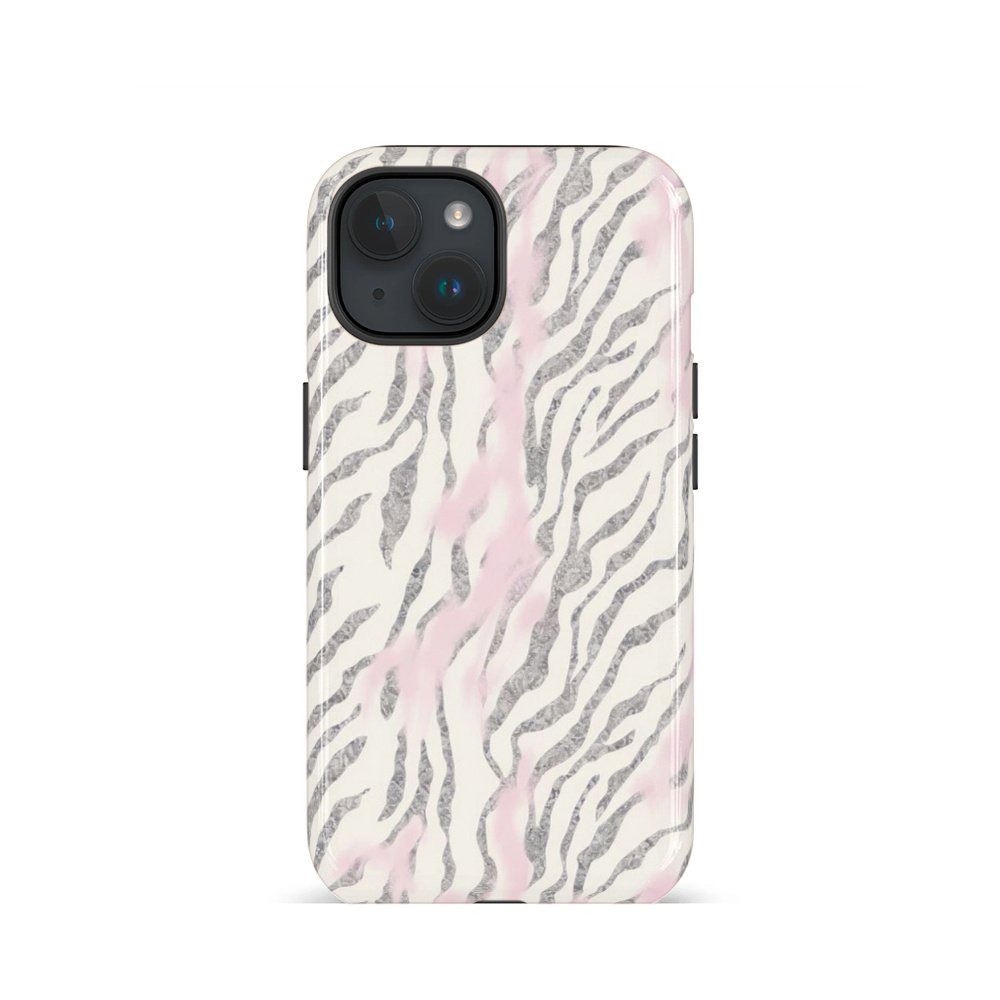 TEMU Phone Case: Fashion Zebra Animal Pattern Phone Case Compatible With Iphone 17/16pm/15pm/13/13 /12/11/xs Max/7/se 2, 2-in-1 Glossy Case