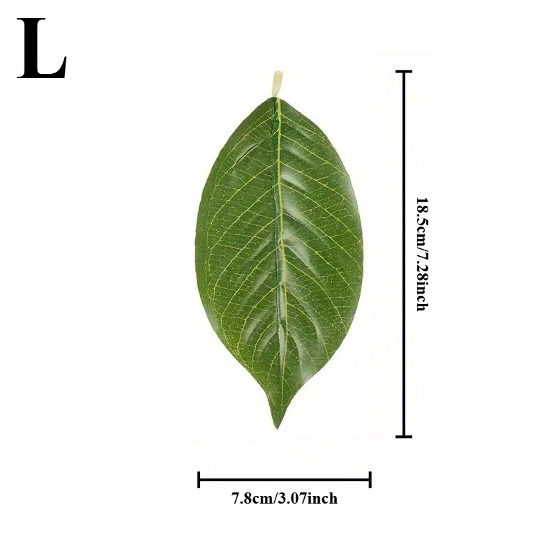 Set Of 20 Artificial Magnolia Leaves Designed For Floral Arrangements, Green Home Decor And Wreath Embellishments.