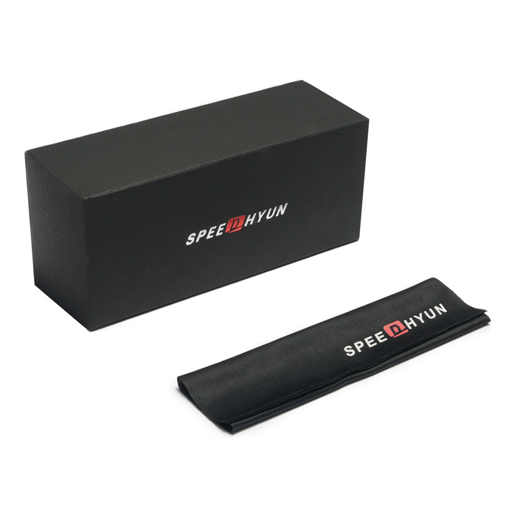 SPEEDHYUN Vintage Box Polarized Sunglasses Unisex
