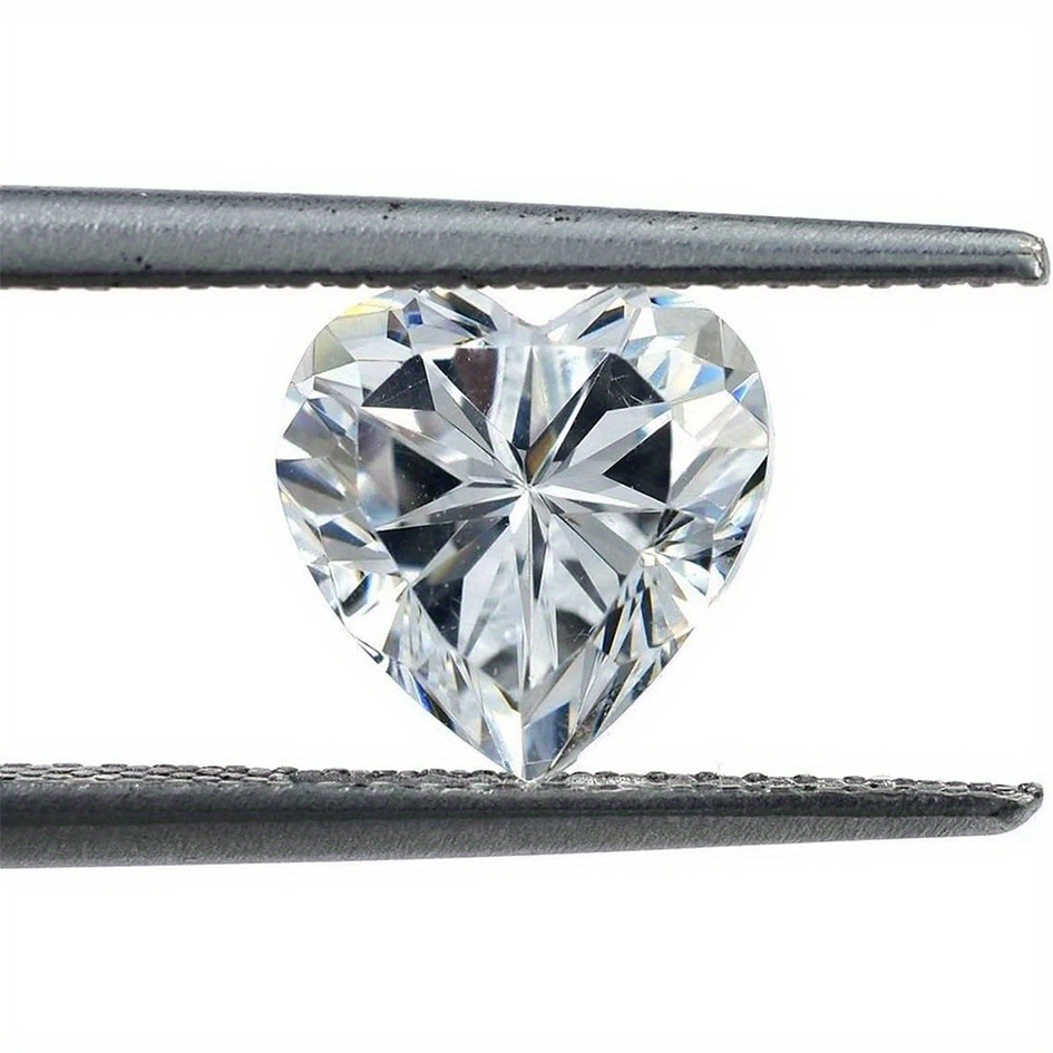 Heart-Shaped Lab-Created Synthetic Moissanite, 10CT for Engagement