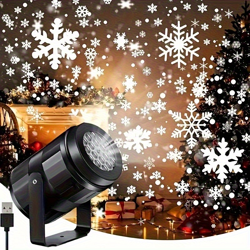 item picture snowflake projection lamp usb powered winter   lighting with falling snowflakes effect for home christmas weddings parties led floor ceiling decoration christmas light decor decorative lighting piece highprecision  