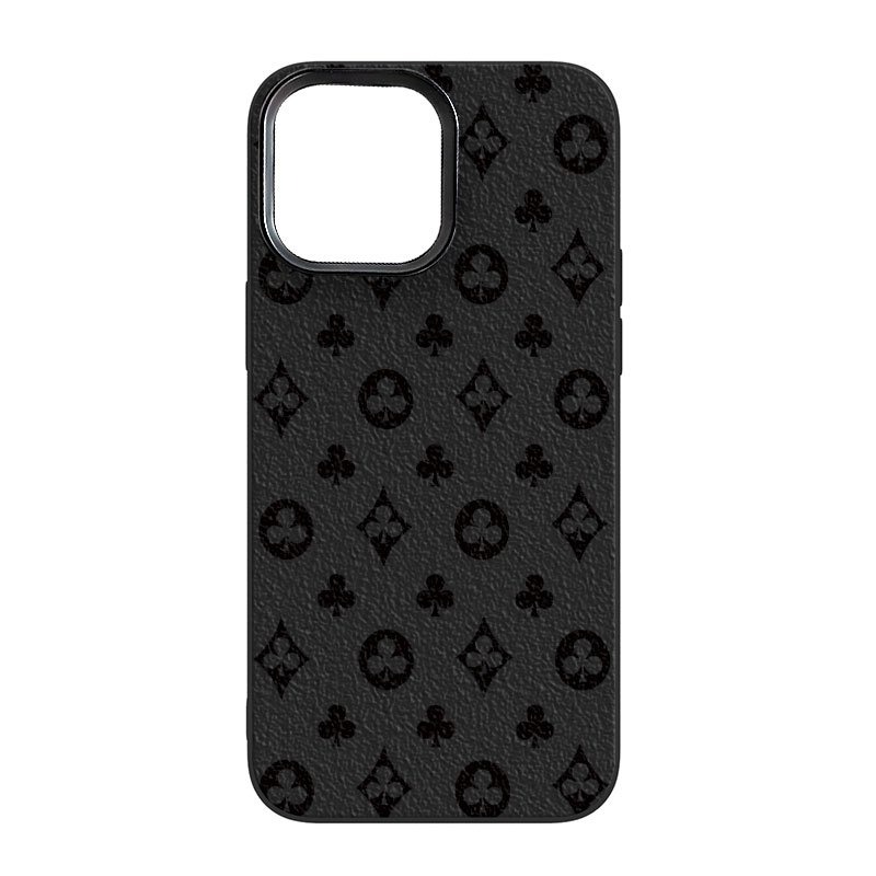 TEMU Phone Case: A Luxurious Letter-designed Logo Lychee Pattern Phone Case, Suitable For Iphone 17/16 Pro Max/15/14 Plus/13/12/11, With Shock