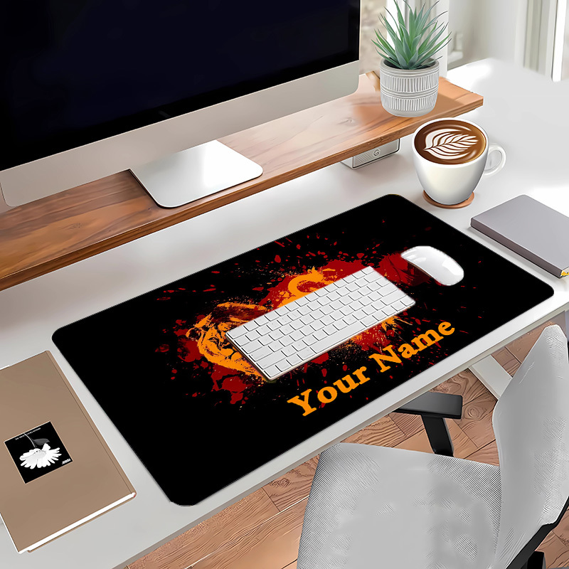 E-shop Y-Themen-Mauspad mit rutschfester Gummiunterseite personalisierbarem Namen, individuelles Design fürs Home-Office, ideales Geschenk für Gamer