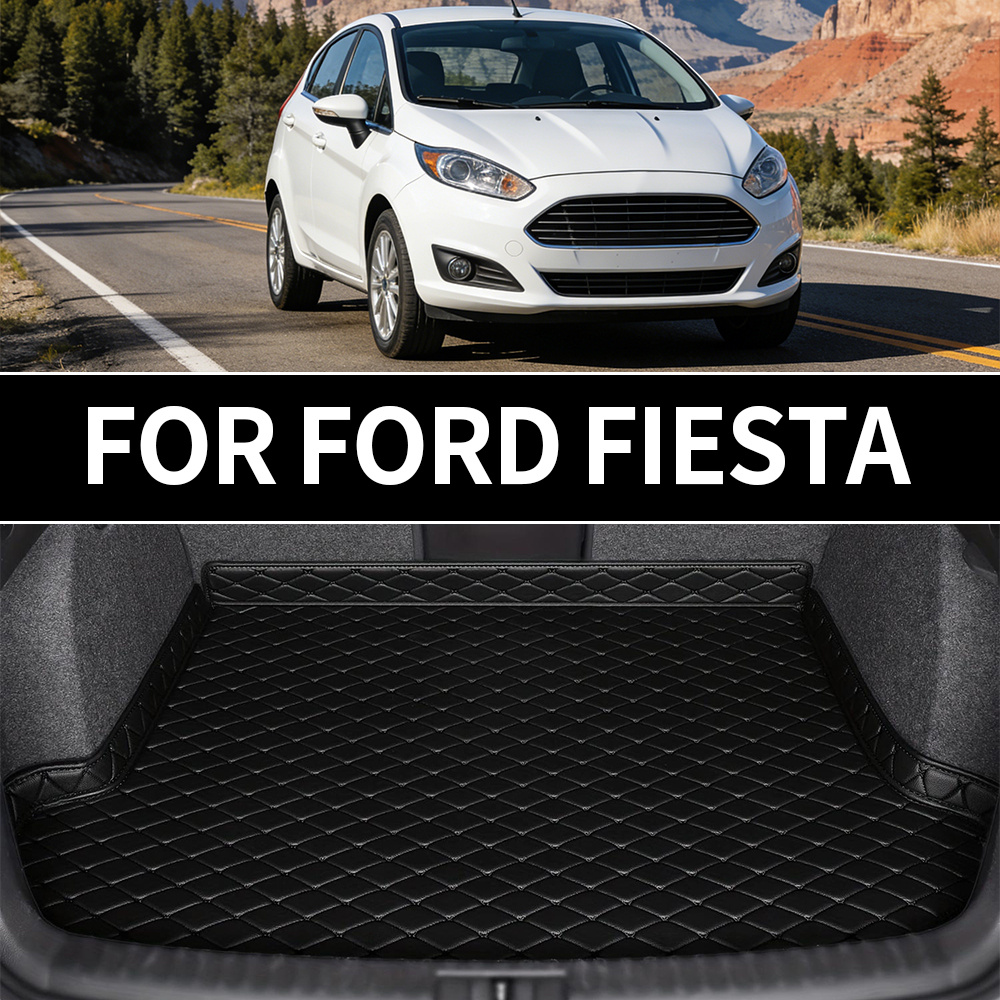 TEMU For Ford , Universal Faux Leather Trunk Mat, Comfortable Texture, Wear-resistant And Easy To Maintain1
