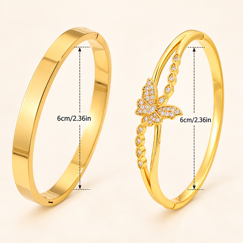 Light Luxury Stackable Bangles for Women, Gift Option