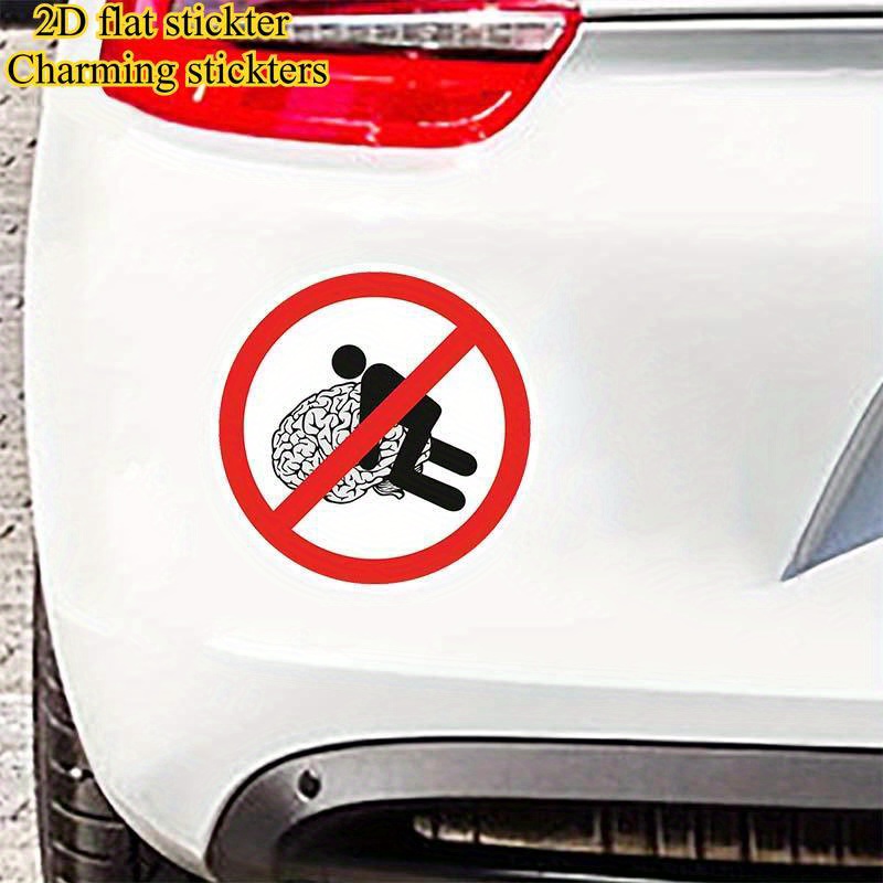 2d плоский, 2d наклейка не мудріть водостійка самоклеюча автонаклейка для бампера sh72, аксесуар для авто Опис товару 2