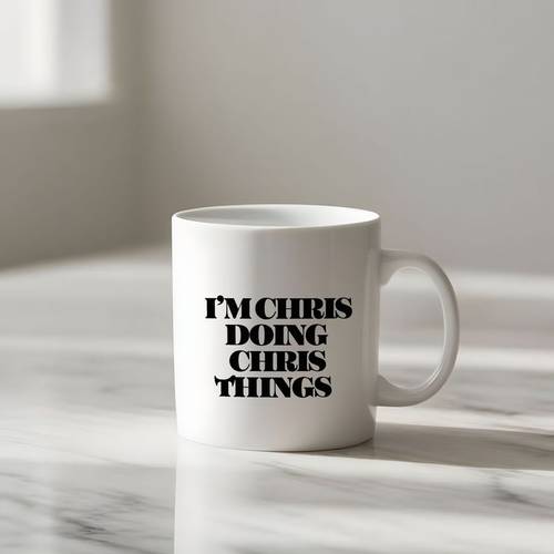 1pc 11oz im doing things funny mug high quality ceramic hot cold drink cup dishwasher safe reusable fun gift for birthdays tmas home office use