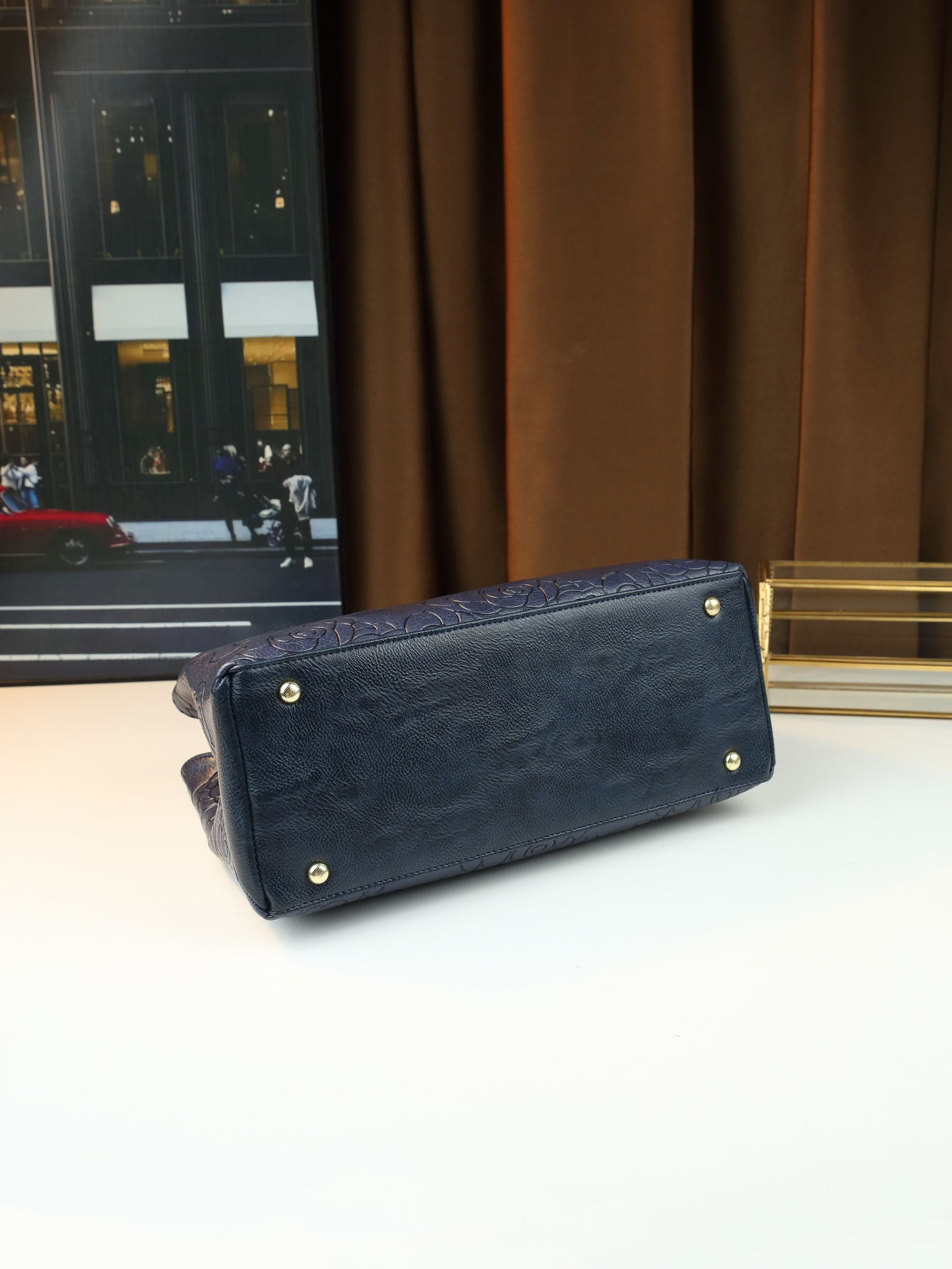 Thought Yaa Handbag close up of Red texture