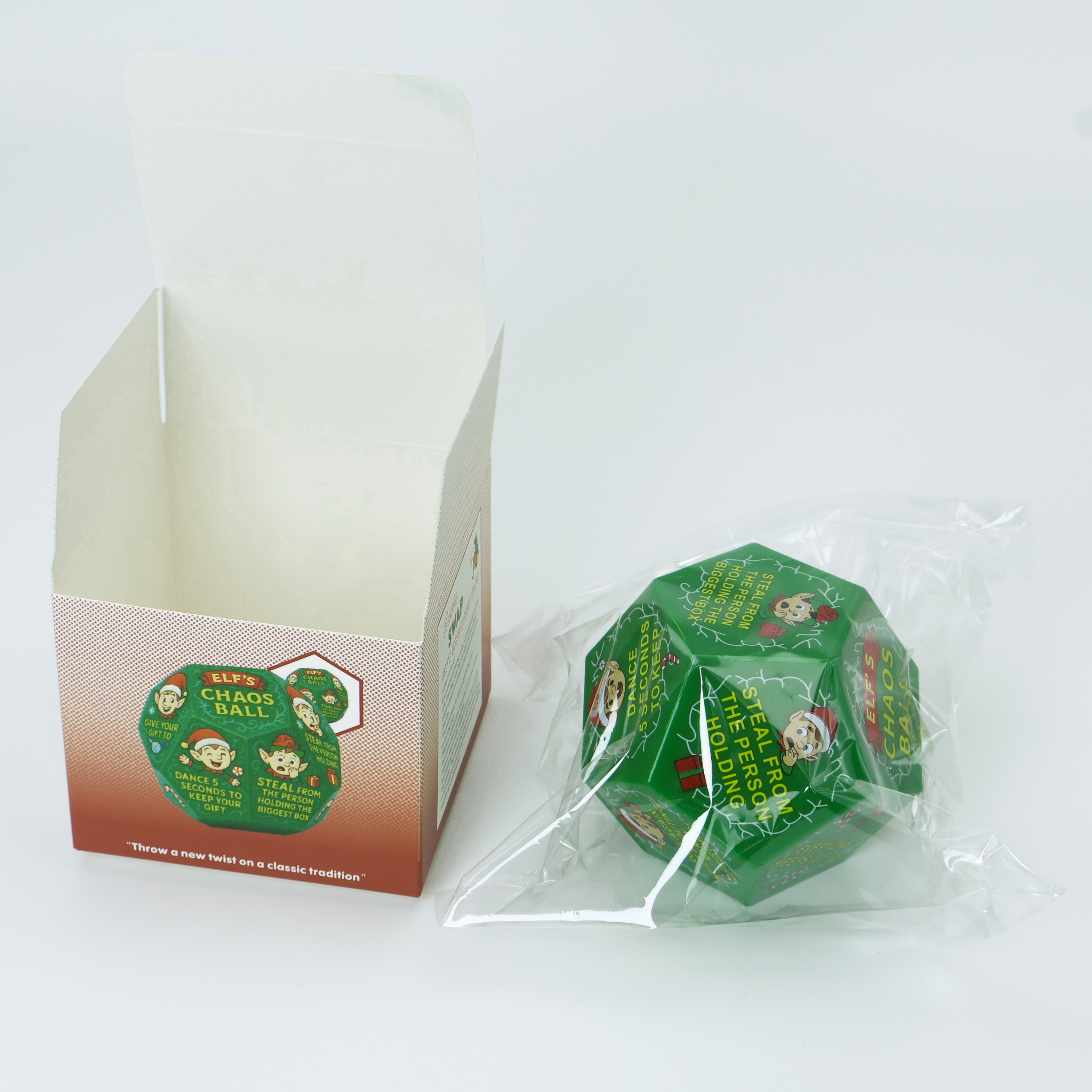 TEMU 2026 New Holiday Gift Exchange Dice - 12 Faces, 3x3x3 Inches, Supplies For Christmas Party Games At Home And Work, Christmas Presents, Gift Swap