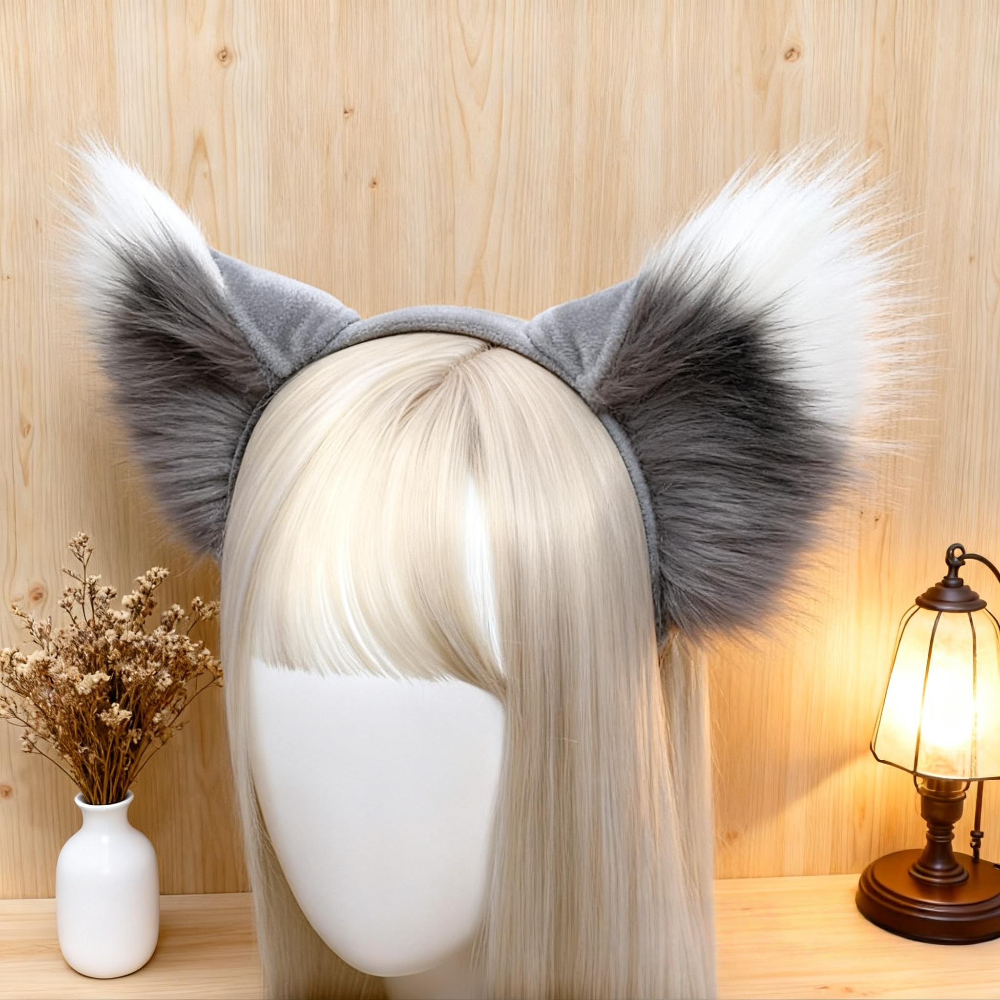 Realistic Animal Ears Headband Ears Cat Ears Wolf Ears Cosplay Costume Hair Clip For Women Girls Party Photo Props
