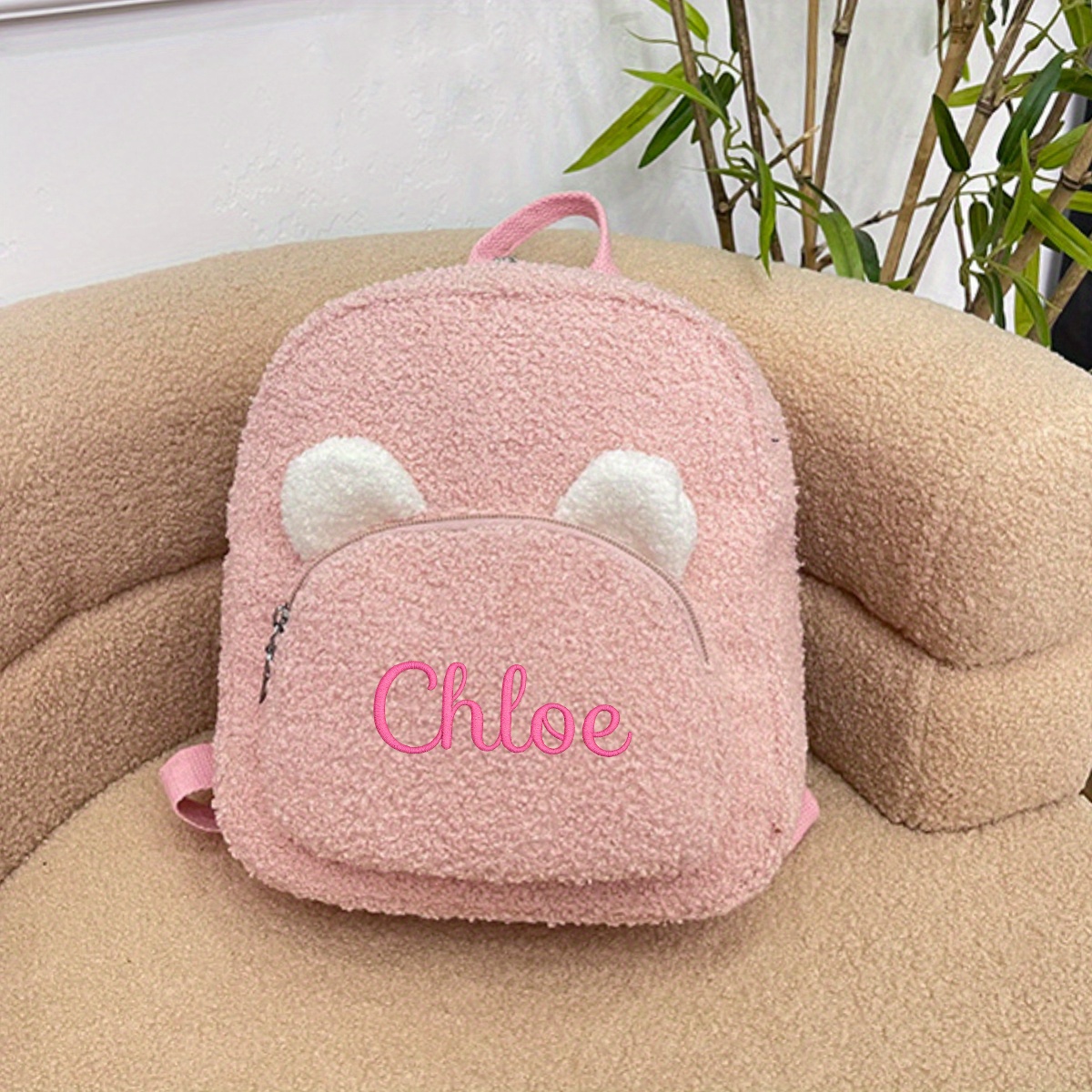 Plush Cartoon Backpack, Mini Double Strap, Soft Fluffy Casual Rucksack Amazon.com: Cute Plush Backpack, Mini Cartoon Double Strap  main image 3