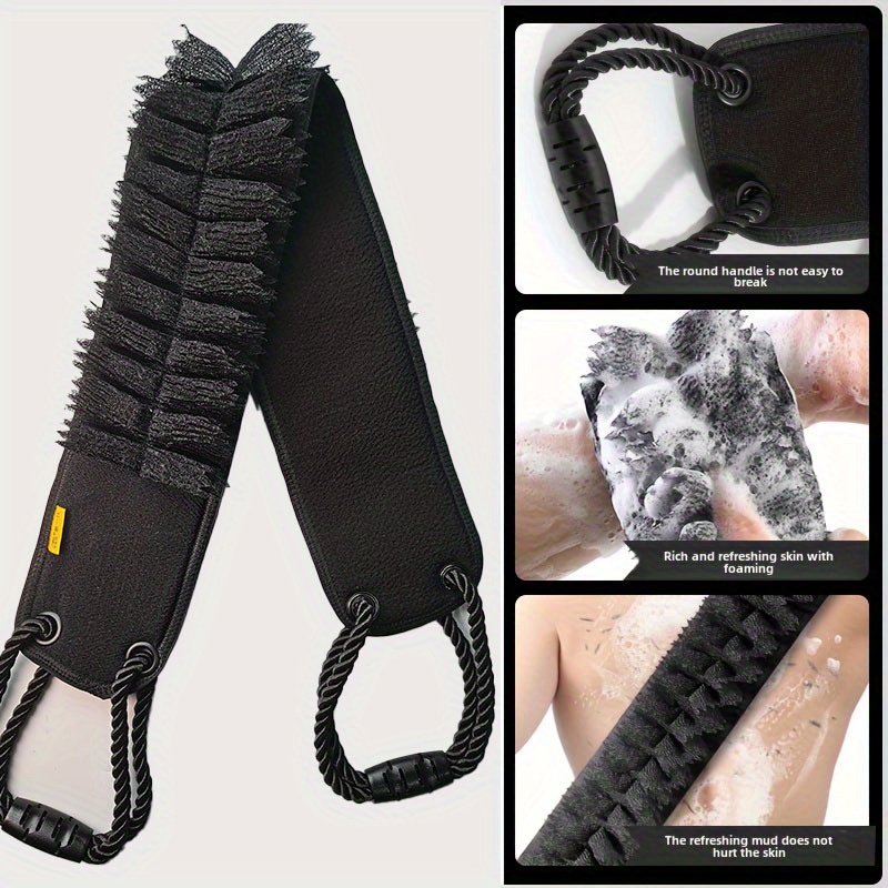 Image of Durable Back Scrubber, 36.4 Inches - Cleansing, Exfoliating, And Smoothing Skin With Delicate Loofah Fabric And Textured End