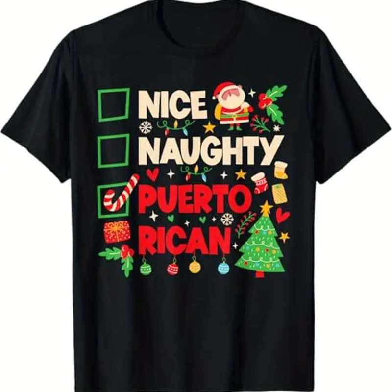 

1pc Christmas T-shirt - " Puerto " , , , Fit, Slight , - For