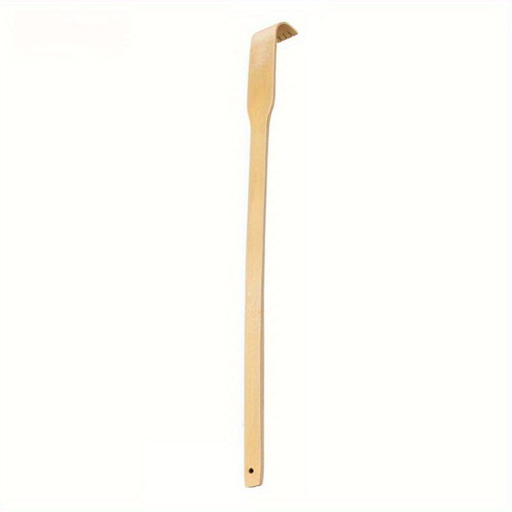 1pc 42cm Long Handle Wusito Bamboo Back Scratcher, Ergonomic Wooden Massager For Men And Women, Perfect Gift Or Stocking Stuffer