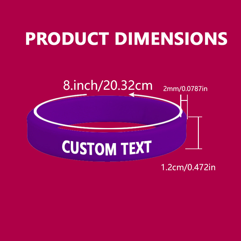 Custom Silicone Wristbands 180pcs Set, Gift for Her/Him