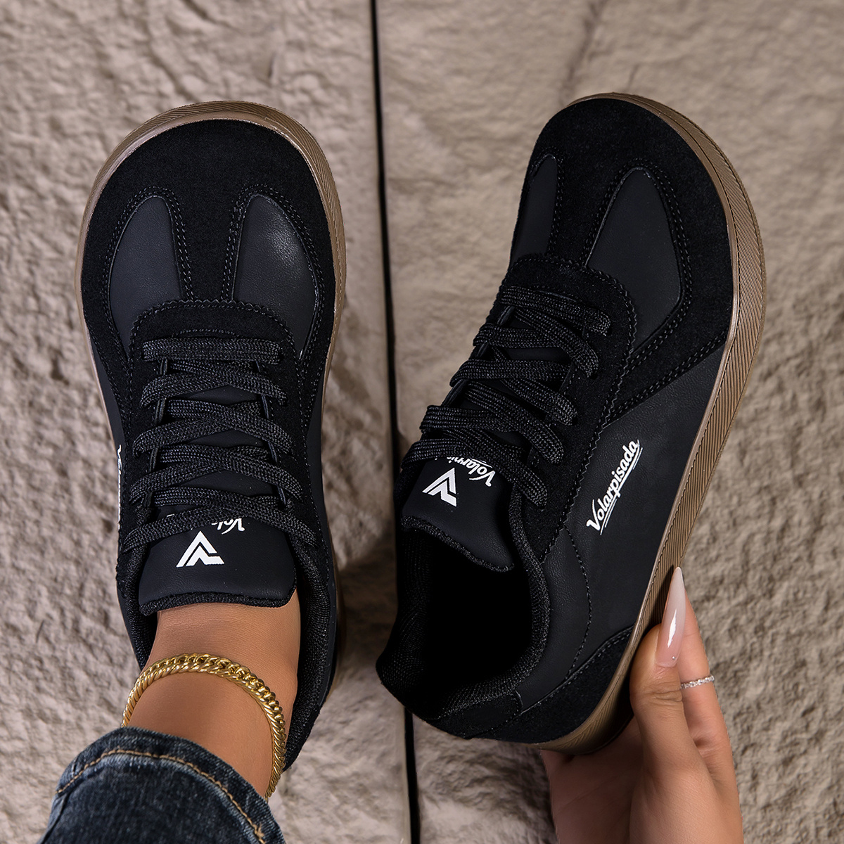 E-shop Turnschuhe, Frühlings-Board-Schuhe für Damen mit weiterem Zehenbereich, atmungsaktiv, leicht, Damen-Wanderschuhe mit weicher Sohle,