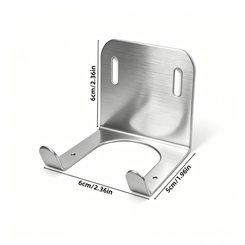 2pcs of modern stainless steel heavy duty wall mounted trimmer brackets resistant and rust proof tool racks large sized wall mounted garage storage shelves tool organization hooks specifications
