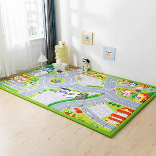 1pc baby play mat for floor road for 5cm thick crawling rugs padded foam mat for kids playroom playpen nursery living room
