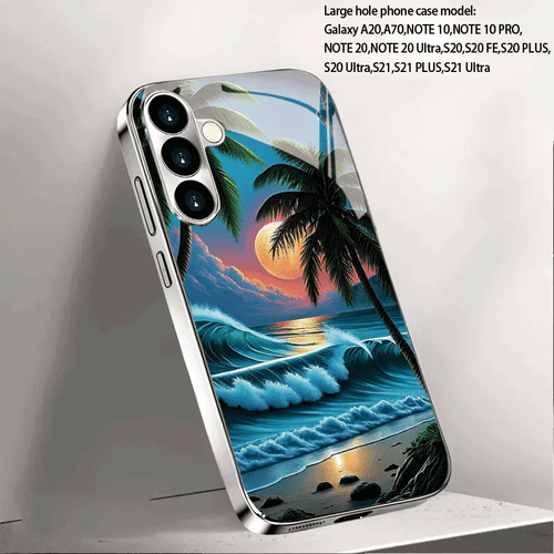 phone case coconut tree night scene suitable for samsung galaxy s26 s25 s24plus s24ultra s23ultra s23plus s23 s22ultra s21 s21 a05s a14 a53 a34 a33 a35 a55 a54zq4202634bl254