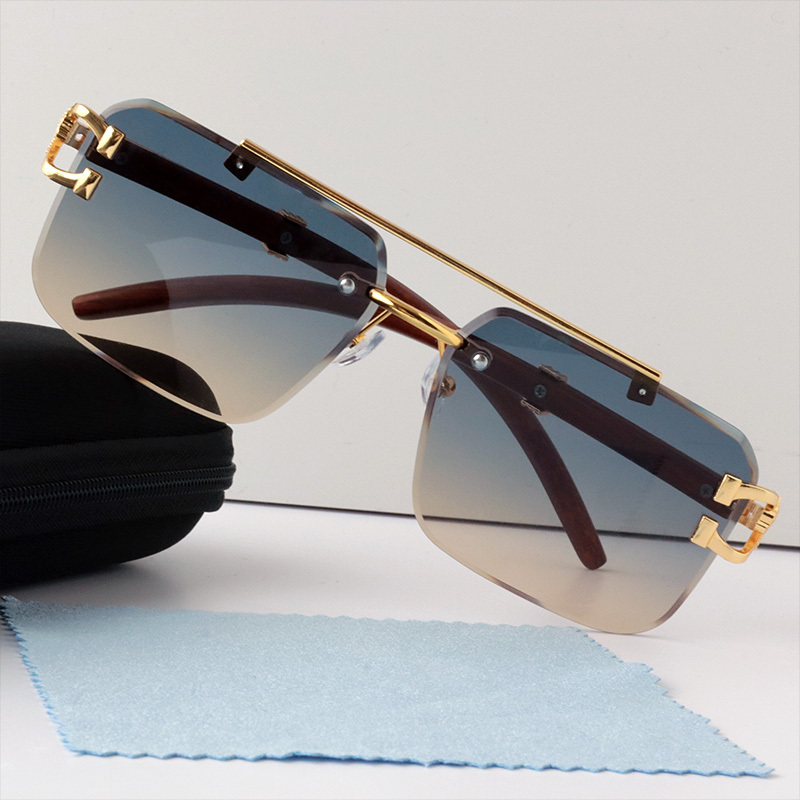 style unisex fashion glasses protection blue-brown gradient  display picture 2