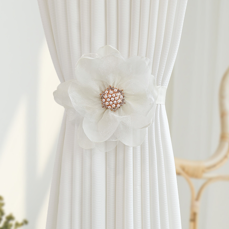 Image of 1pc Magnetic Curtain Tie With 3d Magnetic Curtain Curtain Tie Suitable For Bedroom, Living Room Home Decor